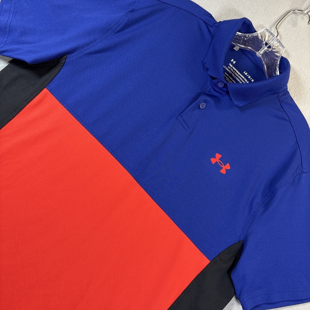 Under Armour The Performance Polo Shirt Men's Large Loose Stretch Golf Lightweig